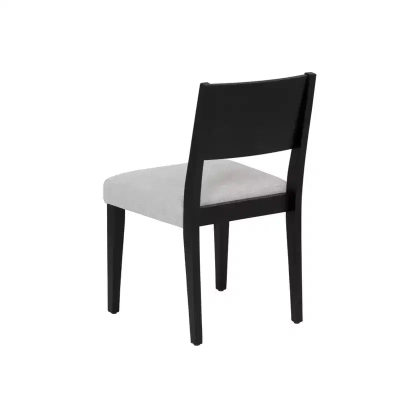 Powell Cadence, chaise de salle à manger capitonnée, noire