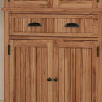 Garde-Manger de Cuisine Nantucket – Naturel : Home Styles, Meuble Autoportant en Bois Massif avec Tiroir et Étagères