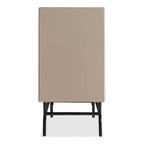 Buffet moderne Heath 60 po avec armoire à vin taupe - miBasics : Console de rangement, 3 tiroirs, 4 étagères fixes