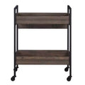 Acme Furniture Jerrick Bar Serving Cart Walnut/Black Finish