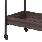 Acme Furniture Chariot de service Jerrick pour bar, fini noyer/noir