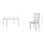 Ensemble de salle à manger rectangulaire 5 pièces hauteur comptoir Shelby gris Powell