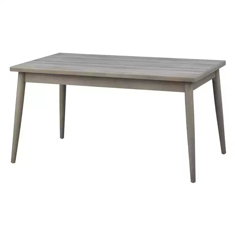 Ensemble de salle à manger Lifestorey 5 pièces en bois massif Carlisle Gris clair : Moderne du milieu du siècle, Bois d'hévéa, Revêtement en polyester, Rembourrage en mousse