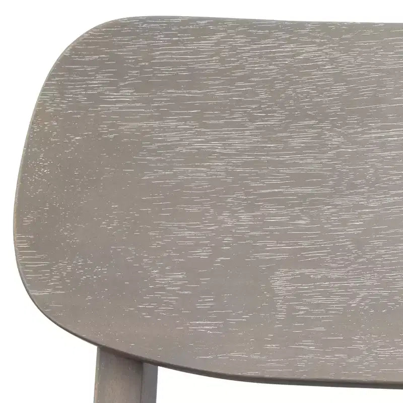 Ensemble de salle à manger Lifestorey 5 pièces en bois massif Carlisle Gris clair : Moderne du milieu du siècle, Bois d'hévéa, Revêtement en polyester, Rembourrage en mousse