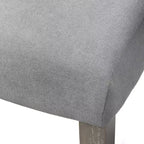 Ensemble de salle à manger Lifestorey 5 pièces en bois massif Carlisle Gris clair : Moderne du milieu du siècle, Bois d'hévéa, Revêtement en polyester, Rembourrage en mousse