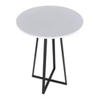 Table de comptoir LumiSource Cosmo en MDF métal noir/blanc