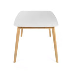 Table de salle à manger Christopher Knight Home Nyala en bois de chêne blanc/chêne naturel