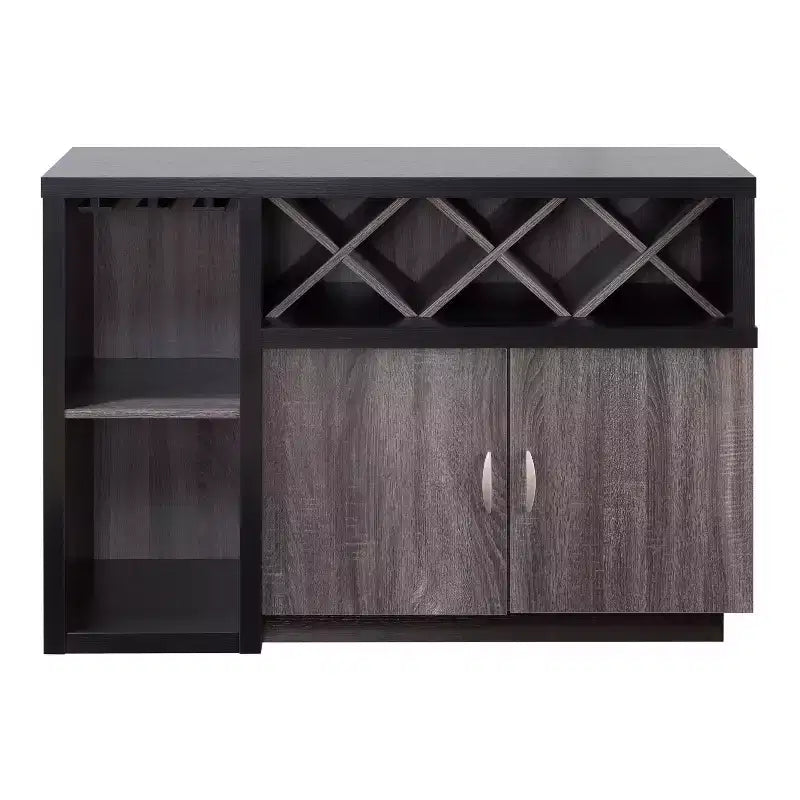 Desserte Alsco avec porte-bouteilles Chêne clair/Gris vieilli - HOMES: Inside + Out