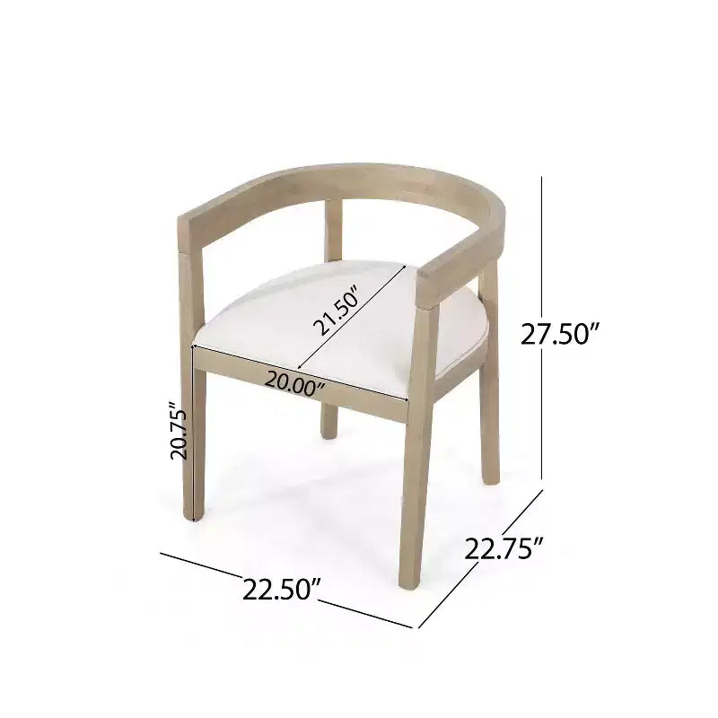 Christopher Knight Home Jasmine, ensemble de salle à manger contemporain 7 pièces avec chaises en bois d'hévéa rembourrées, naturel/beige
