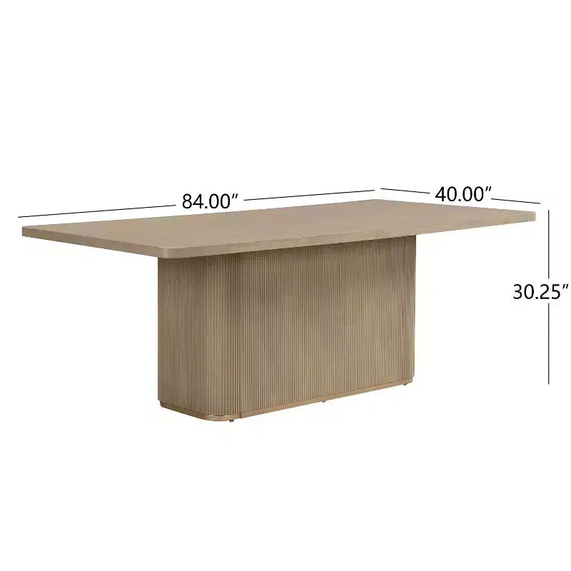 Christopher Knight Home Jasmine, ensemble de salle à manger contemporain 7 pièces avec chaises en bois d'hévéa rembourrées, naturel/beige