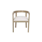 Christopher Knight Home Jasmine, ensemble de salle à manger contemporain 7 pièces avec chaises en bois d'hévéa rembourrées, naturel/beige