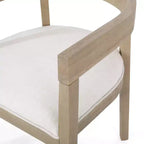 Christopher Knight Home Jasmine, ensemble de salle à manger contemporain 7 pièces avec chaises en bois d'hévéa rembourrées, naturel/beige