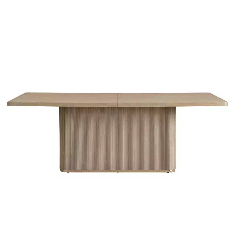 Christopher Knight Home Jasmine, ensemble de salle à manger contemporain 7 pièces avec chaises en bois d'hévéa rembourrées, naturel/beige