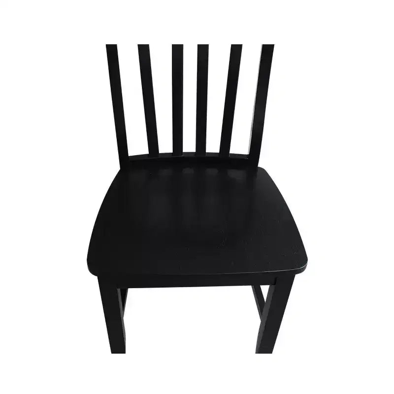 Ensemble de 5 tables doubles de 42 po avec 4 chaises style « Schoolhouse » Noir - International Concepts