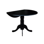 Ensemble de 5 tables doubles de 42 po avec 4 chaises style « Schoolhouse » Noir - International Concepts