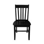 Ensemble de 5 tables doubles de 42 po avec 4 chaises style « Schoolhouse » Noir - International Concepts