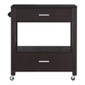 Umberra 2 Drawer Kitchen Cart Red Cocoa - HOMES: Inside + Out: Modern Mobile Island, Storage & Casters