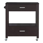 Umberra 2 Drawer Kitchen Cart Red Cocoa - HOMES: Inside + Out: Modern Mobile Island, Storage & Casters
