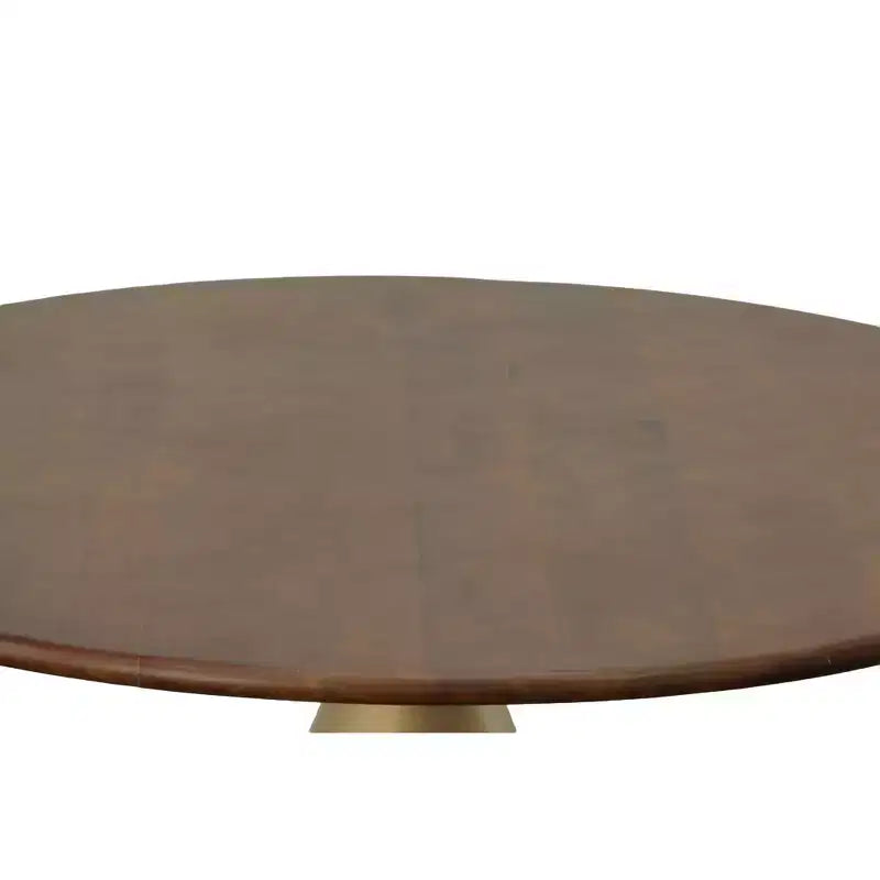Table de salle à manger sur pied Gio 54 po Or/Orme - Carolina Chair & Table