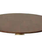 Table de salle à manger sur pied Gio 54 po Or/Orme - Carolina Chair & Table