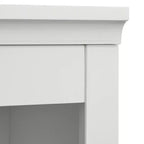 Lifestorey 2 pièces Monza Meuble et vaisselier modulaires avec plateau imitation marbre blanc : style campagnard, plateau imitation marbre, étagères réglables