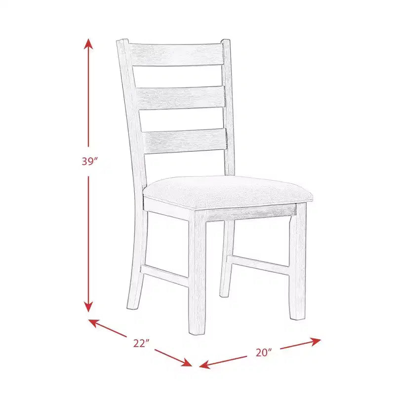 Ensemble de salle à manger 6 pièces marron Kona - Picket House Furnishings : Chaises rembourrées, Banc en bois, Table rectangulaire
