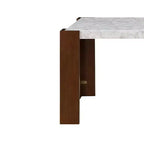 Table à manger Acme Furniture Hettie en pierre technique/finition marron