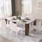 Table à manger Acme Furniture Hettie en pierre technique/finition marron