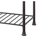 Îlot de cuisine Freyja 50 po en pierre reconstituée blanche/gris - Acme Furniture : Structure en métal, étagères de rangement