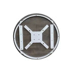 Table à piédestal ronde Ronin de 73,6 cm (29 po) hauteur salle à manger blanc/gris chiné – International Concepts : Bois massif, petit espace