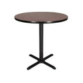 36" Round Composite Core Counter Height Dining Table - Hampden Furnishings: Kitchen Table, Steel Base