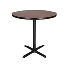36" Round Composite Core Counter Height Dining Table - Hampden Furnishings: Kitchen Table, Steel Base