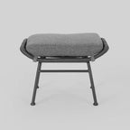 Chalet Moderne Bohème Ensemble de conversation gris – Christopher Knight Home : Osier et cadre en métal, ensemble de patio 4 pièces