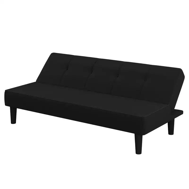 Canapé convertible 3 places Lorrance noir - Serta
