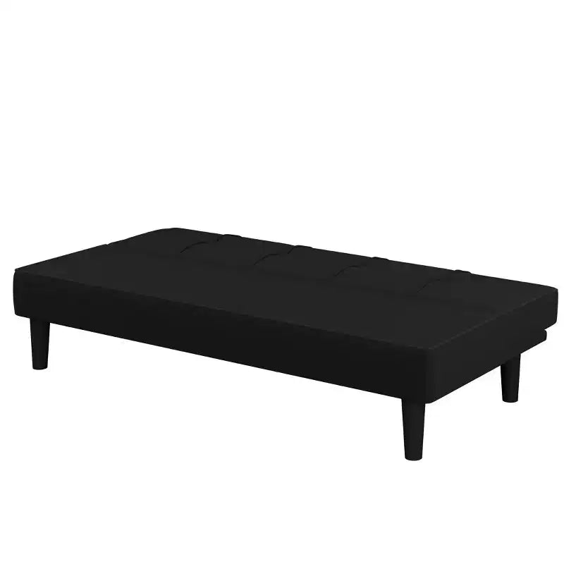 Canapé convertible 3 places Lorrance noir - Serta