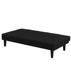 Canapé convertible 3 places Lorrance noir - Serta