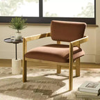 Fauteuil d'appoint en chêne très lustré Rouille - Threshold™ conçu avec Studio McGee