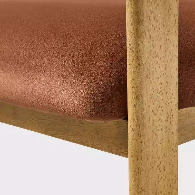 Fauteuil d'appoint en chêne très lustré Rouille - Threshold™ conçu avec Studio McGee