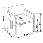 Fauteuil d'appoint en chêne très lustré Rouille - Threshold™ conçu avec Studio McGee