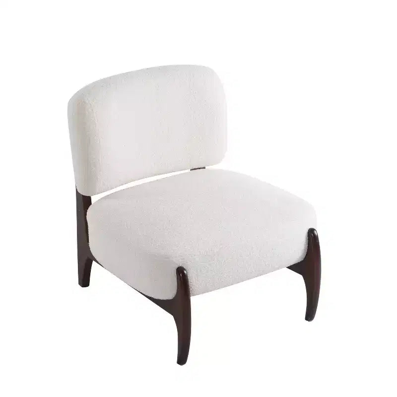 Christopher Knight Home Anna Modern Rubberwood Boucle Upholstered Accent Chair Beige