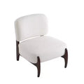 Christopher Knight Home Anna Modern Rubberwood Boucle Upholstered Accent Chair Beige