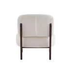 Christopher Knight Home Anna Chaise d'appoint moderne en bois d'hévéa et tissu bouclé beige