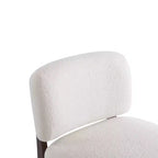 Christopher Knight Home Anna Chaise d'appoint moderne en bois d'hévéa et tissu bouclé beige