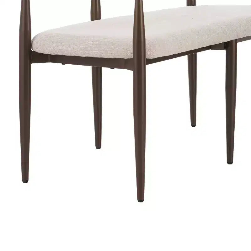 Causeuse moderne Christopher Knight Home Piper de 140 cm en fer avec dossier incurvé ouvert, couleur café/noir