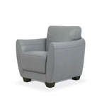 Fauteuil Valeria 33" en cuir vert - Acme Furniture : revêtement moderne en polyester, pieds carrés en bois