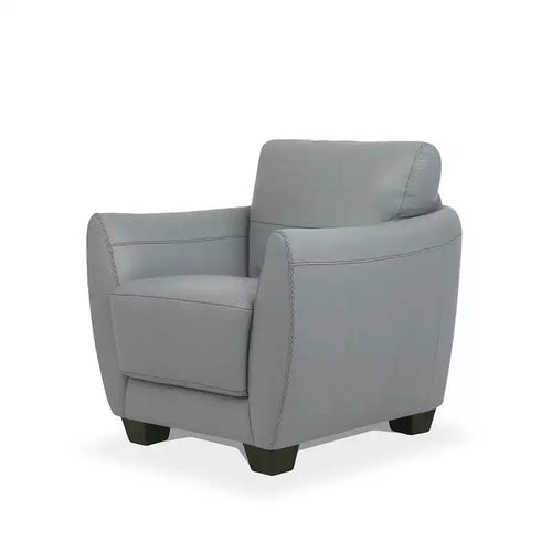 Fauteuil Valeria 33" en cuir vert - Acme Furniture : revêtement moderne en polyester, pieds carrés en bois