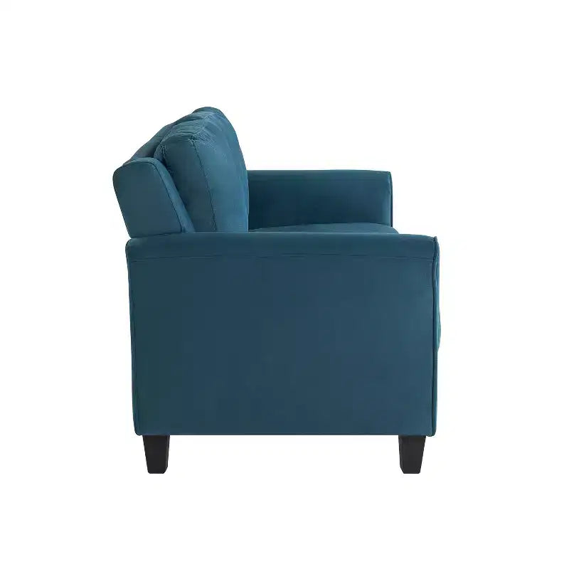 Causeuse Harper en velours bleu Lifestyle Solutions