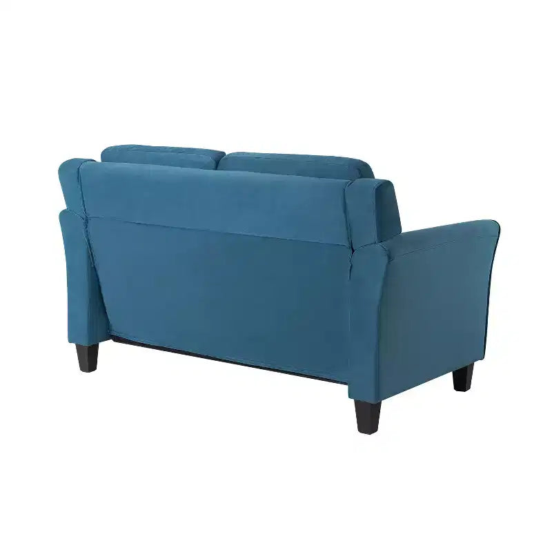 Causeuse Harper en velours bleu Lifestyle Solutions