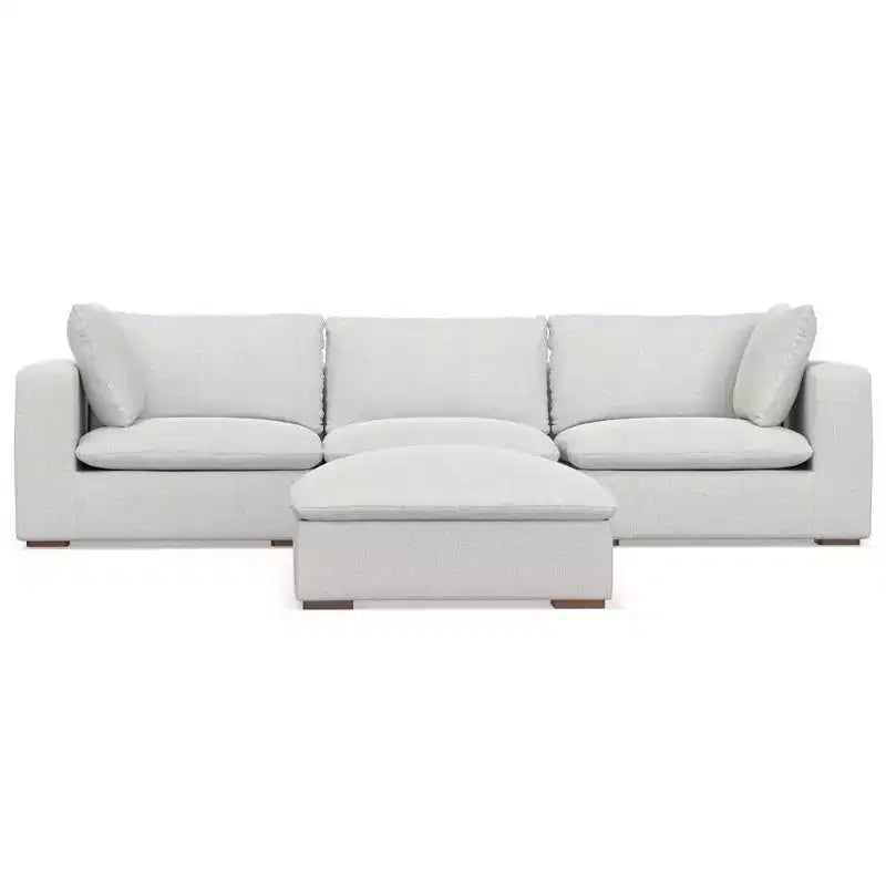 Canapé 3 places et pouf WyndenHall Marlee gris nuage