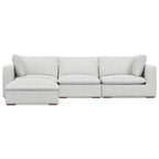 Canapé 3 places et pouf WyndenHall Marlee gris nuage